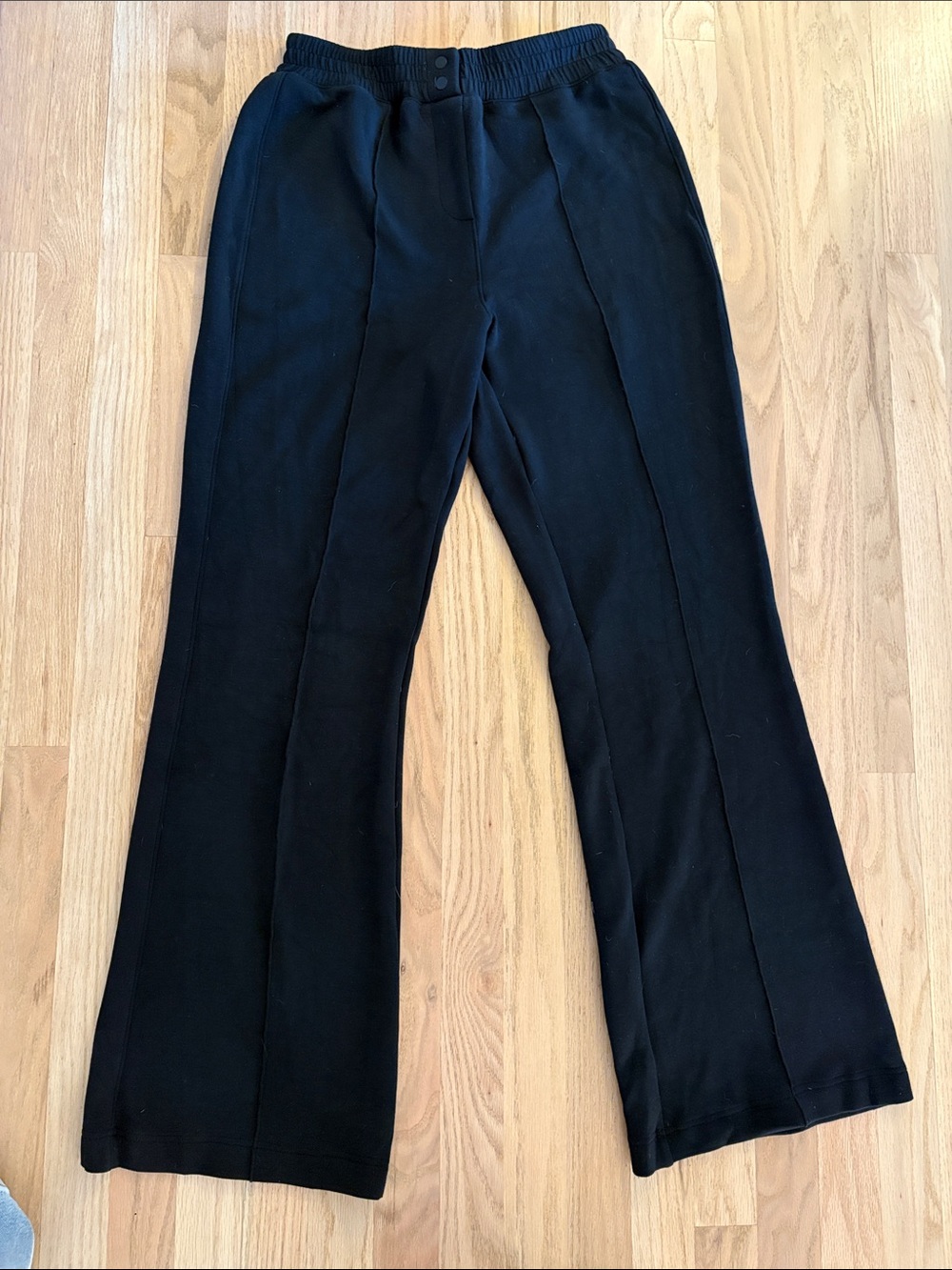 Black Women's Spanx AirEssentials Pull-On Flare-Leg Pants